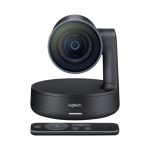 Logitech Rally Ultra-HD ConferenceCam negra, 13 megapíxeles, resolución de 3840 x 2160 píxeles a 60 cuadros por segundo. SKU: 960-001304