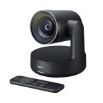 Logitech Rally Ultra-HD ConferenceCam negra, 13 megapíxeles, resolución de 3840 x 2160 píxeles a 60 cuadros por segundo. SKU: 960-001304