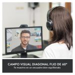 Logitech 960-001364 cámara web con resolución de 1280 x 720 pixeles, conexión USB en color negro