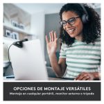 Logitech 960-001364 cámara web con resolución de 1280 x 720 pixeles, conexión USB en color negro