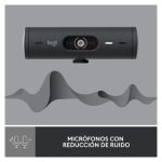 Logitech Brio 500 4K Ultra HD webcam con micrófono integrado, SKU 960-001422
