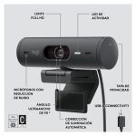 Logitech Brio 500 4K Ultra HD webcam con micrófono integrado, SKU 960-001422
