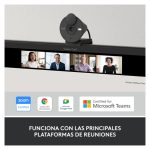 Logitech Brio 300, webcam con calidad de video 4K Ultra HD, autoenfoque, micrófono integrado y SKU 960-001436