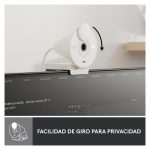 Webcam Logitech Brio 300 con resolución 4K y tecnología avanzada. SKU: 960-001442