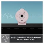 Imagen de la webcam Logitech Brio 300 con resolución 4K, modelo 960-001448, ideal para videoconferencias.