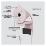 Imagen de la webcam Logitech Brio 300 con resolución 4K, modelo 960-001448, ideal para videoconferencias.