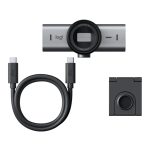 Logitech 960-001530 cámara web de 8,5 MP con resolución 4096 x 2160 píxeles, conexión USB, color grafito