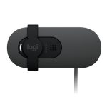 Logitech Brio 100, webcam con resolución 4K y micrófono integrado, SKU 960-001585