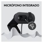 Logitech Brio 100, webcam con resolución 4K y micrófono integrado, SKU 960-001585