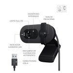 Logitech Brio 100, webcam con resolución 4K y micrófono integrado, SKU 960-001585