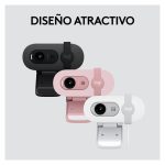 Webcam Logitech Brio 100 con resolución Full HD 1080p, excelente para videollamadas, SKU 960-001617