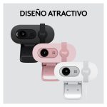 Logitech Brio 100 Webcam con resolución 1080p, modelo 960-001623