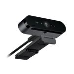 Cámara web Logitech BRIO 4K, resolución 4096 x 2160 Pixeles, 13 megapíxeles, USB, color negro. SKU: 960-001746.