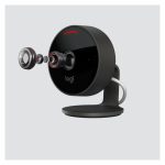 Logitech cámara de seguridad IP de forma bala, resolución 1920 x 1080 pixeles, SKU 961-000490, ideal para instalar en escritorio o pared, uso interior y exterior