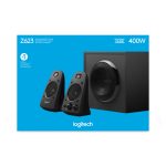 Conjunto de altavoces Logitech 980-000403 con 2.1 canales, 200 W de potencia total y subwoofer negro