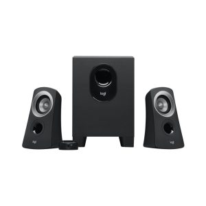 Imagen del conjunto de altavoces Logitech 980-000413 de 25W para PC, versión en negro con 2.1 canales y 5W de potencia.