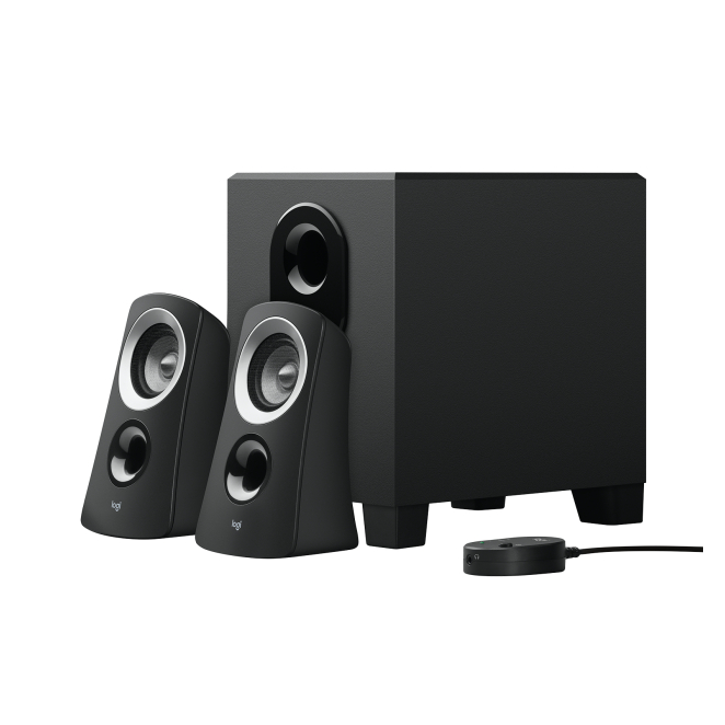 Logitech 980-000413 conjunto de altavoces 25 W PC Negro 2.1 canales 5 W 3 Logitech 980-000413 configuración en escritorio