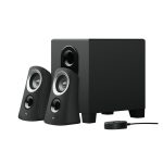 Logitech conjunto de altavoces 2.1 canales de 25W para PC en color negro, modelo 980-000447.