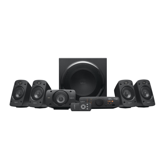Logitech Conjunto de Altavoces 5.1 Canales 500 W Negros Conjunto de altavoces Logitech 980-000468 negro con 5.1 canales y potencia de 500 W y 67 W RMS