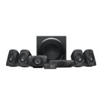 Conjunto de altavoces Logitech, modelo 980-000469, con 5.1 canales, 500 W de potencia y 67 W por canal en color negro