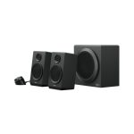 Logitech conjunto de altavoces modelo 980-001202, con 2.1 canales y 40W de potencia en color negro