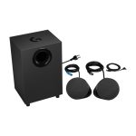 Logitech G, conjunto de altavoces negros de 120W con Bluetooth, ideal para PC y portátiles. SKU: 980-001301