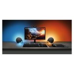 Logitech G, conjunto de altavoces negros de 120W con Bluetooth, ideal para PC y portátiles. SKU: 980-001301