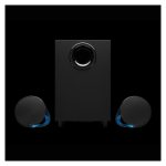 Logitech G, conjunto de altavoces negros de 120W con Bluetooth, ideal para PC y portátiles. SKU: 980-001301