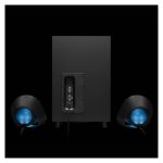 Logitech G, conjunto de altavoces negros de 120W con Bluetooth, ideal para PC y portátiles. SKU: 980-001301
