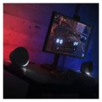 Logitech G, conjunto de altavoces negros de 120W con Bluetooth, ideal para PC y portátiles. SKU: 980-001301