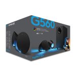Logitech G, conjunto de altavoces negros de 120W con Bluetooth, ideal para PC y portátiles. SKU: 980-001301
