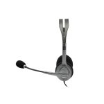 Auriculares Logitech LGT-H110 con micrófono, cable y auriculares acolchados, SKU 981-000271