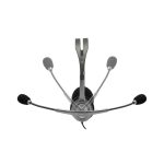 Auriculares Logitech LGT-H110 con micrófono, cable y auriculares acolchados, SKU 981-000271