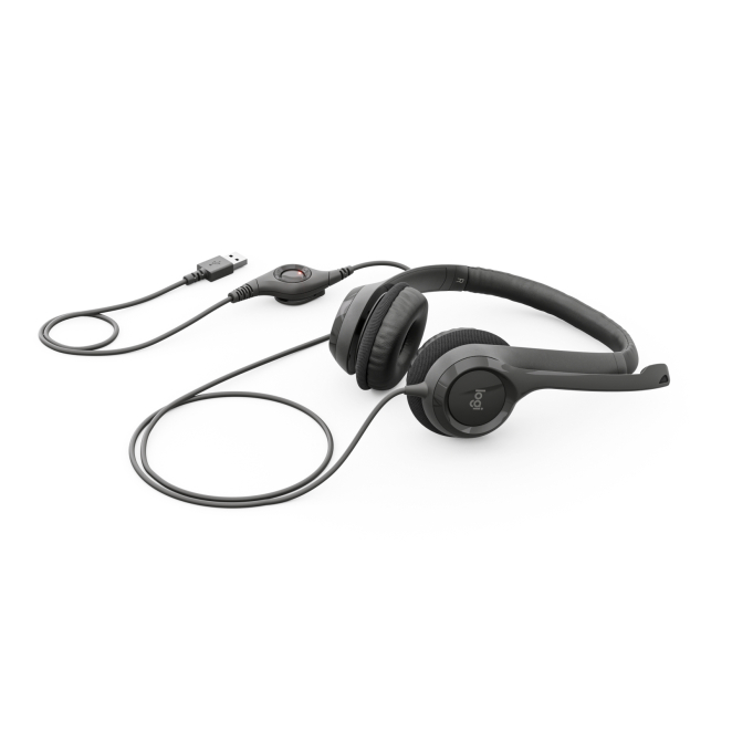 Logitech H390 Auriculares USB con Micrófono Logitech H390 auriculares con conexión USB y micrófono integrado, SKU 981-000406