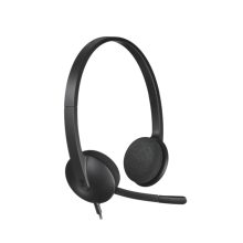 Logitech 981-000475 auricular y casco alámbrico de diadema para oficina o centro de llamadas con conector USB tipo A en color negro