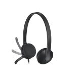 Logitech 981-000475 auricular y casco alámbrico de diadema para oficina o centro de llamadas con conector USB tipo A en color negro