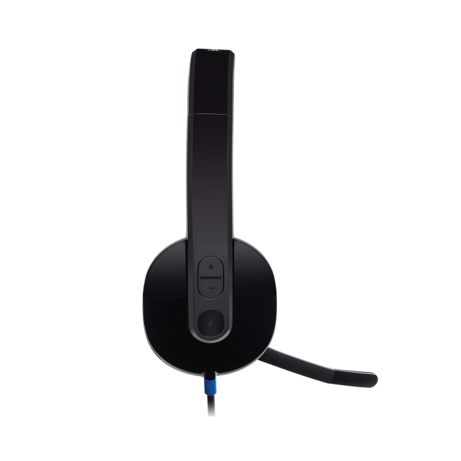 Logitech Auricular Alámbrico con Diadema y USB para Oficina en Negro Auricular y casco Logitech 981-000480, alámbrico, con diadema, para oficina o centro de llamadas, USB tipo A, color negro