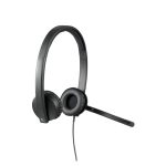 Imagen del Logitech H570e, auriculares alámbricos de diadema ideal para oficina o centro de llamadas, color negro, SKU 981-000575