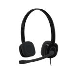 Auriculares alámbricos Logitech 981-000589 negros con diadema ajustable, ideales para oficina y centros de llamadas