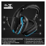 Auriculares Logitech G G935 Gaming con micrófono, sonido envolvente y retroiluminación RGB, SKU 981-000744