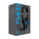 Auriculares y casco Logitech G modelo 981-000770, diadema para juegos alámbrica en colores negro y azul