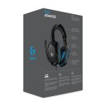 Auriculares y casco Logitech G modelo 981-000770, diadema para juegos alámbrica en colores negro y azul