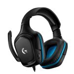 Auriculares y casco Logitech G modelo 981-000770, diadema para juegos alámbrica en colores negro y azul
