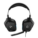 Auriculares y casco Logitech G modelo 981-000770, diadema para juegos alámbrica en colores negro y azul
