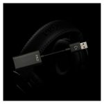 Auriculares y casco Logitech G modelo 981-000818, diseño de diadema, alámbricos, ideales para juegos, color negro.