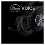 Auriculares y casco Logitech G modelo 981-000818, diseño de diadema, alámbricos, ideales para juegos, color negro.