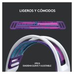 Logitech G auriculares inalámbricos para juegos, modelo 981-000883, con diadema en color blanco, ideales para gaming