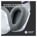 Logitech G auriculares inalámbricos para juegos, modelo 981-000883, con diadema en color blanco, ideales para gaming