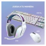 Logitech G auriculares inalámbricos para juegos, modelo 981-000883, con diadema en color blanco, ideales para gaming