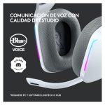 Logitech G auriculares inalámbricos para juegos, modelo 981-000883, con diadema en color blanco, ideales para gaming